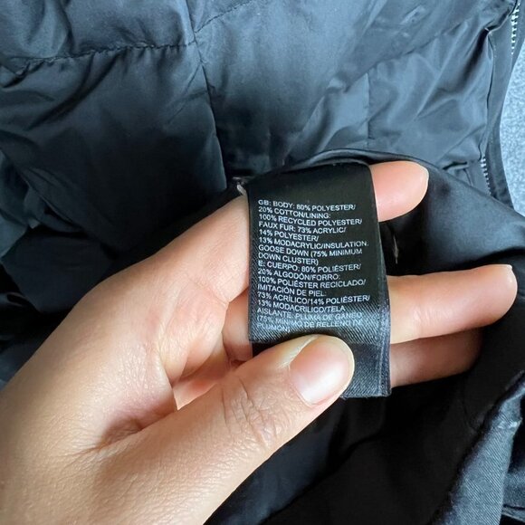 THE NORTH FACE HYVENT ARCTIC PARKA DOWN FUR HOOD LONG BLACK COAT JACKET WOMEN - Picture 10 of 11